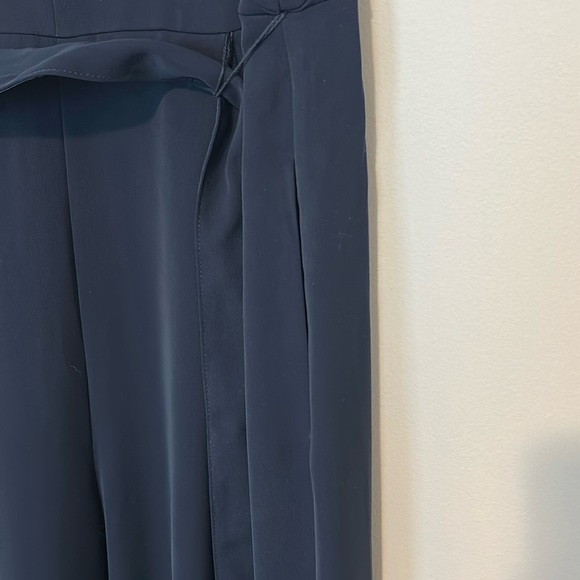 Eliza J Navy Flutter Sleeve Wide Leg Jumpsuit, Size 12 - Picture 13 of 16